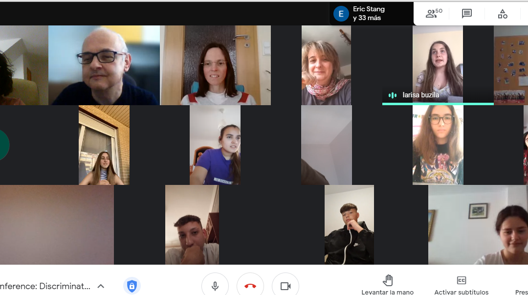 PRIMERA VIDEOCONFERENCIA PROYECTO “DISCRIMINATION? LET’S FACE IT!”