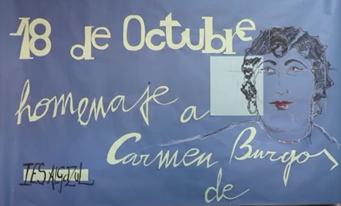 HOMENAJE A CARMEN DE BURGOS. DÍA DE LAS ESCRITORAS. IES ALGAZUL.