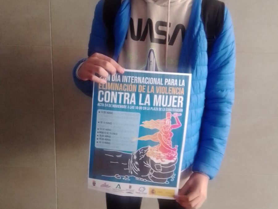 CARTEL AYUNTAMIENTO ROQUETAS DE MAR PARA EL 25N